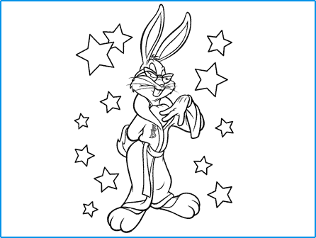 Looney Tunes Coloring pages : Bugs Bunny